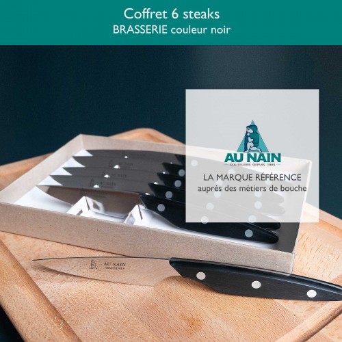 Coffret 6 couteaux steak...